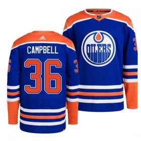 Edmonton Oilers Jack Campbell 36 Adidas Blau Trikot Authentic - Herren